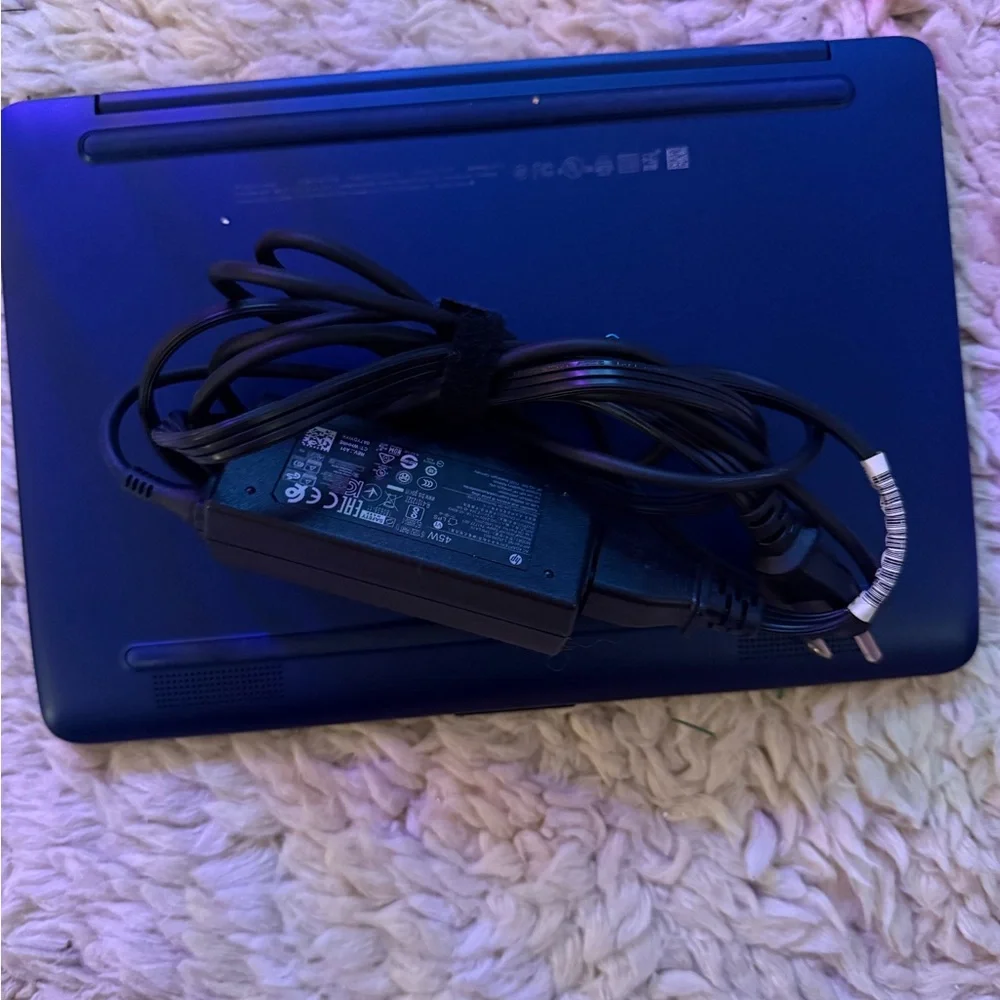 HP Blue Ultrabook with Slim Profile and Smooth Finish